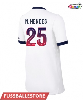 Günstige Paris Saint-Germain Nuno Mendes #25 Auswärtstrikot Damen 2026-27 Kurzarm